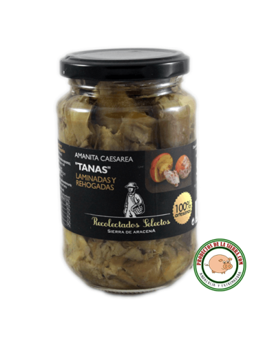 Amanita Caesarea “Tanas“ laminadas y rehogadas