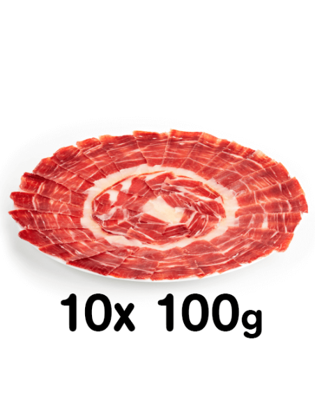 100 g. Iberian Ham Bellota quality sliced by hand