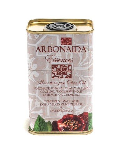 Acheter Essence de l'huile d'olive extra vierge (au basilic et à la tomate séchée) - Arbonaida 250 ml