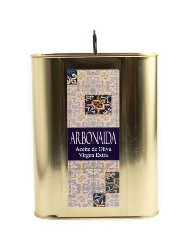 Lata 3 litros de AOVE Arbonaida Picual de Córdoba