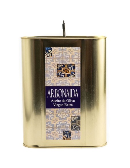 Lata 3 litros de AOVE Arbonaida Picual de Córdoba